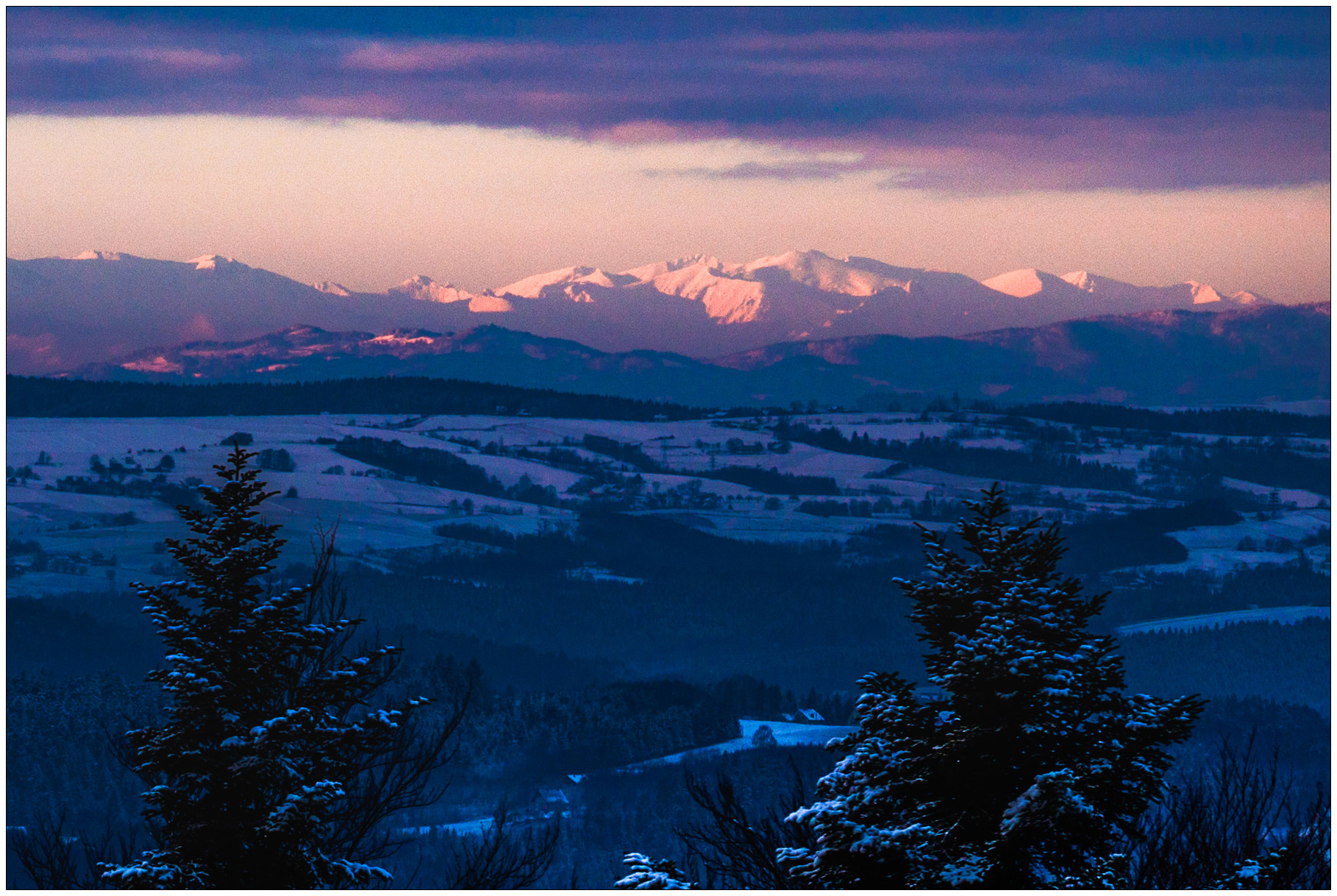 Tatry z Brzanki - Kasprowy